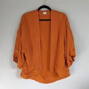 a new day Burnt Orange Open Front Cardigan